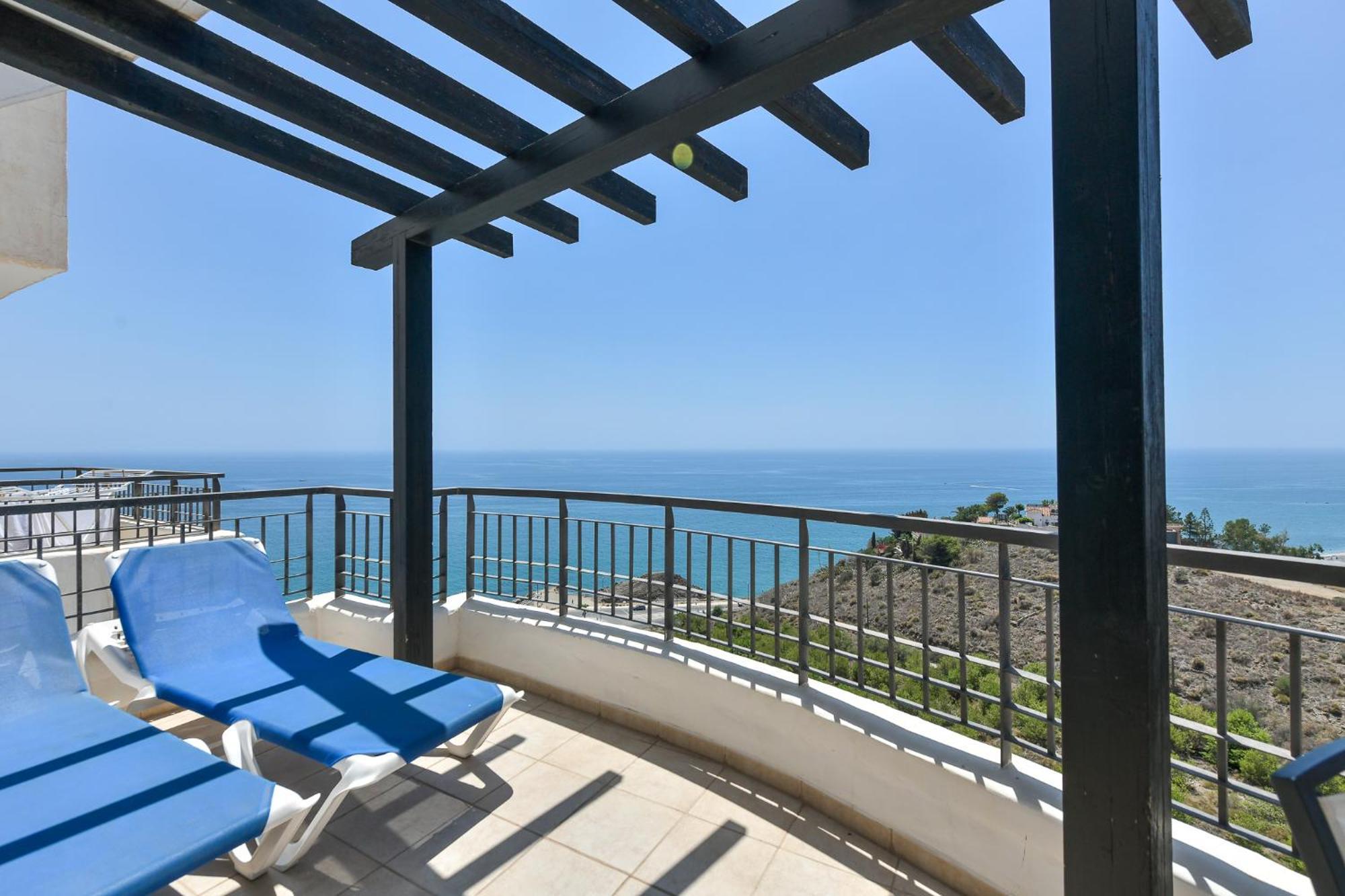 Apartamento Vista Mar Frontal Garaje Y Wifi Torrox Exteriér fotografie