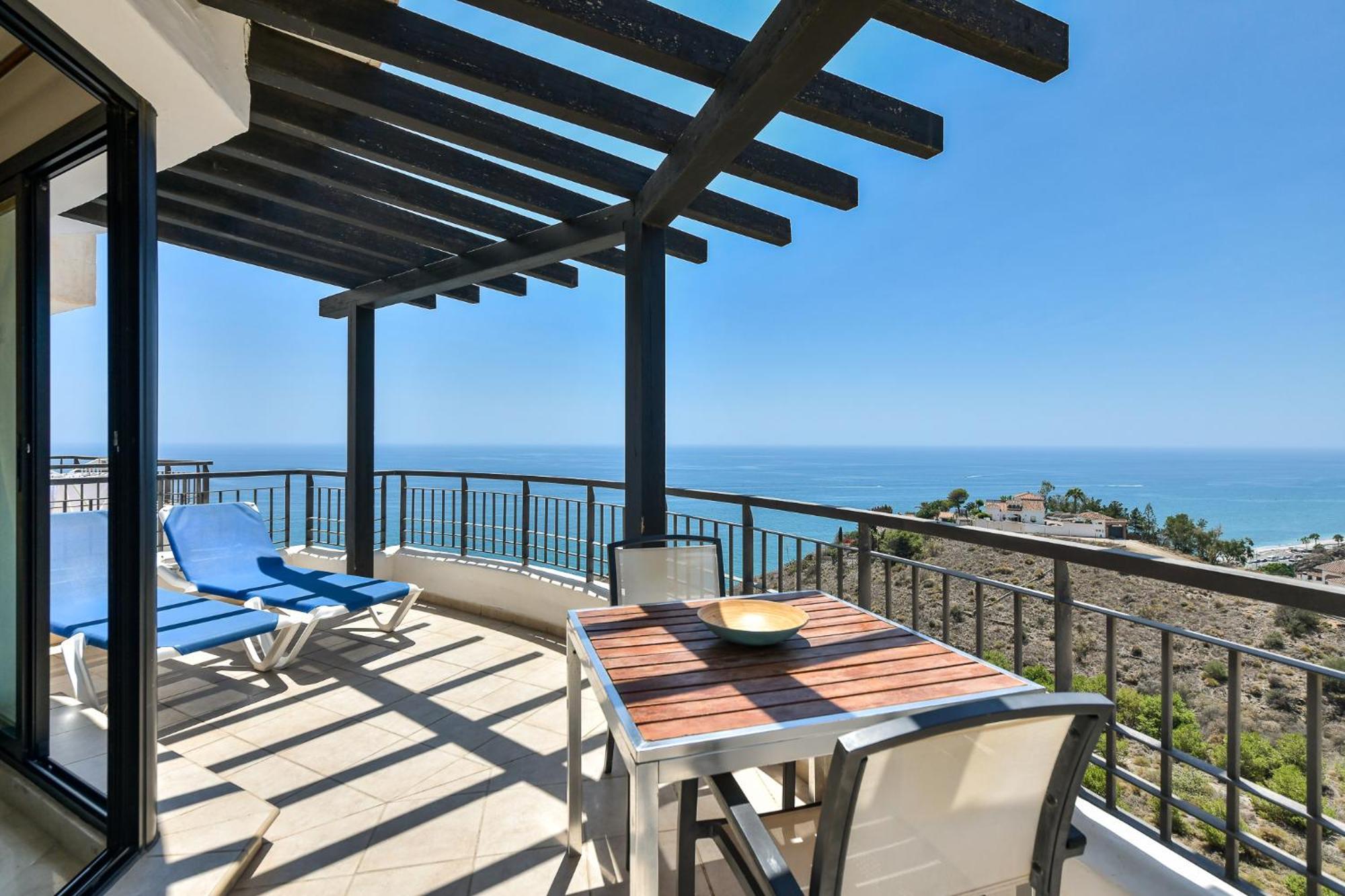 Apartamento Vista Mar Frontal Garaje Y Wifi Torrox Exteriér fotografie